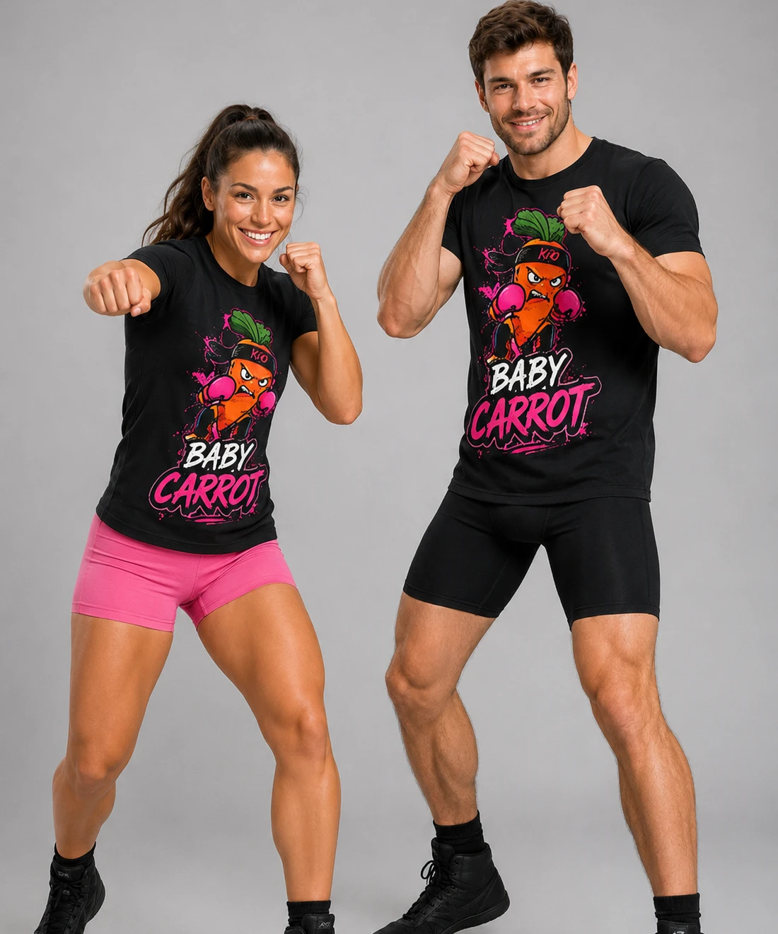 Black Baby Carrot graphic tee